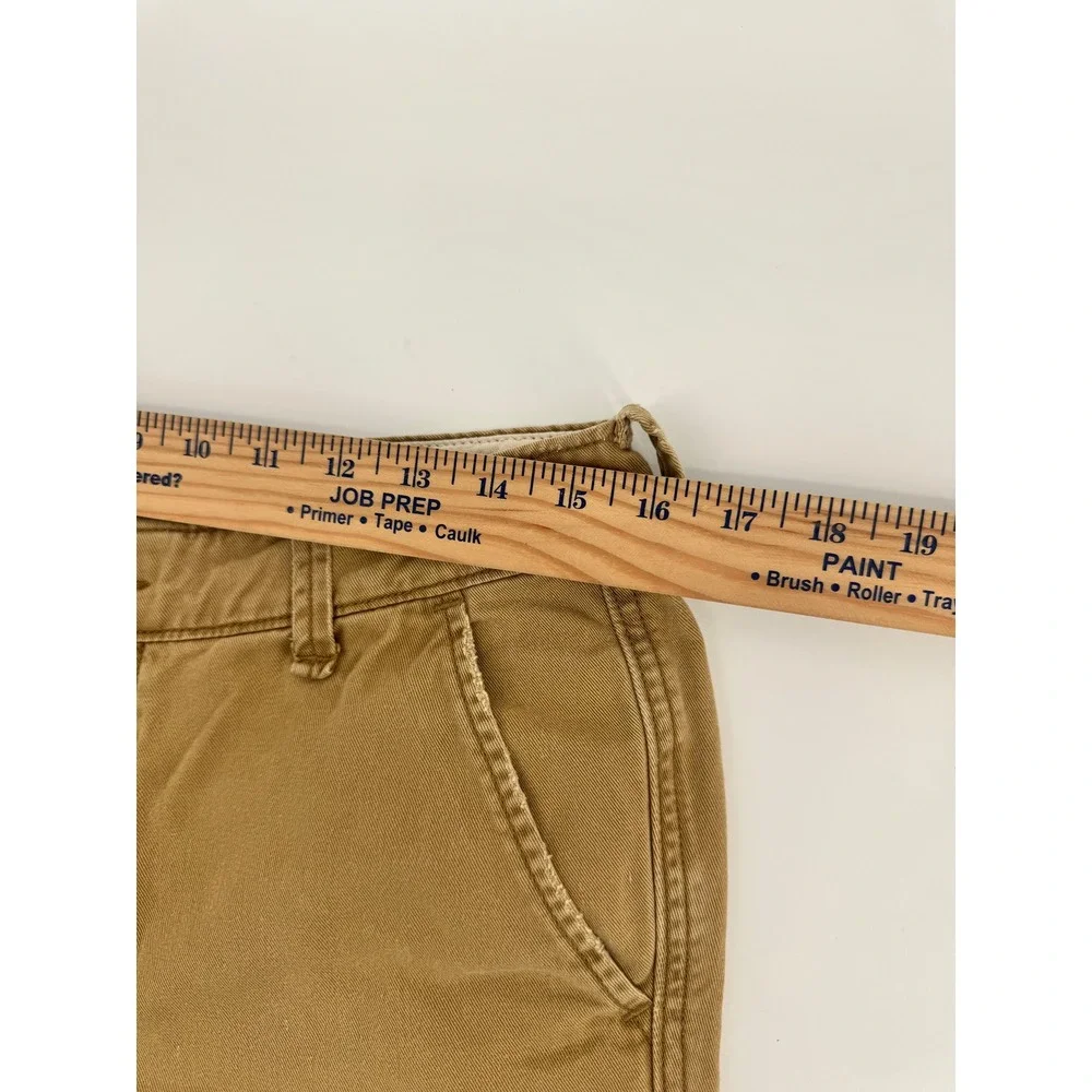 Hollister Chino Shorts Mens 31 Tan Classic Fit Cotton Khaki Casual Summer 3H0559